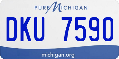 MI license plate DKU7590
