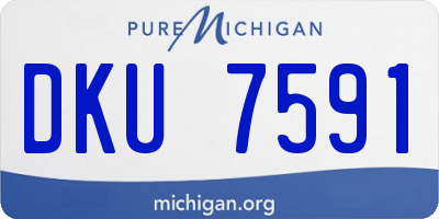 MI license plate DKU7591