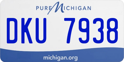 MI license plate DKU7938