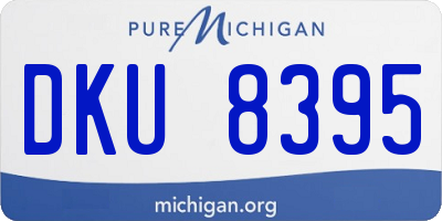 MI license plate DKU8395