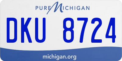 MI license plate DKU8724