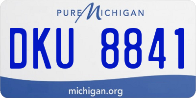 MI license plate DKU8841