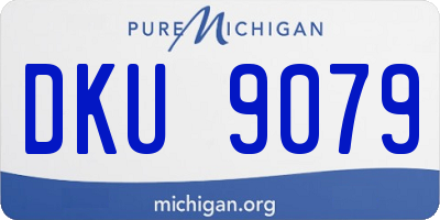 MI license plate DKU9079
