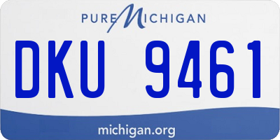 MI license plate DKU9461