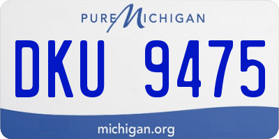 MI license plate DKU9475