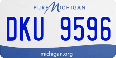 MI license plate DKU9596