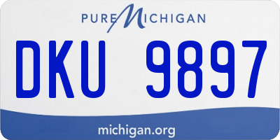 MI license plate DKU9897