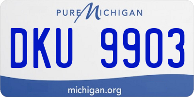 MI license plate DKU9903