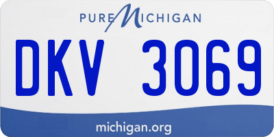 MI license plate DKV3069