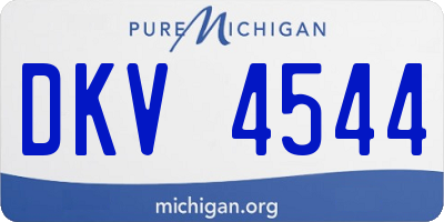 MI license plate DKV4544