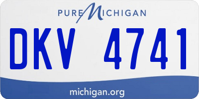MI license plate DKV4741