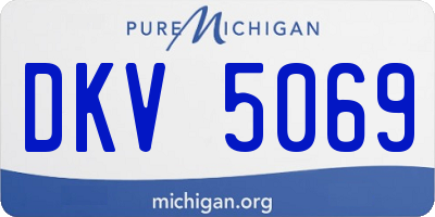 MI license plate DKV5069