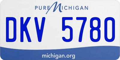 MI license plate DKV5780