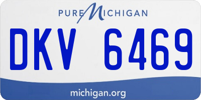 MI license plate DKV6469