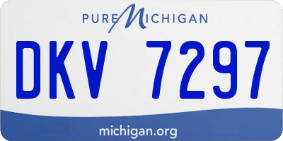 MI license plate DKV7297
