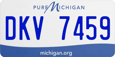 MI license plate DKV7459