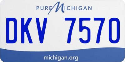 MI license plate DKV7570
