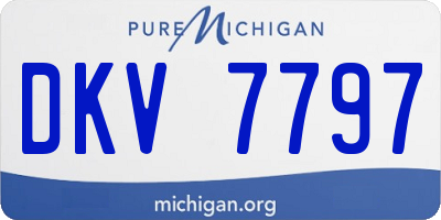 MI license plate DKV7797