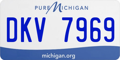MI license plate DKV7969