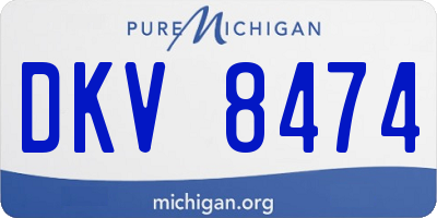 MI license plate DKV8474