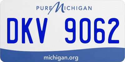 MI license plate DKV9062