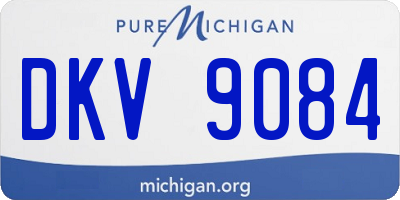 MI license plate DKV9084