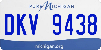 MI license plate DKV9438