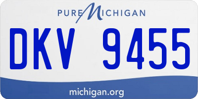 MI license plate DKV9455