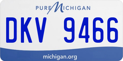 MI license plate DKV9466