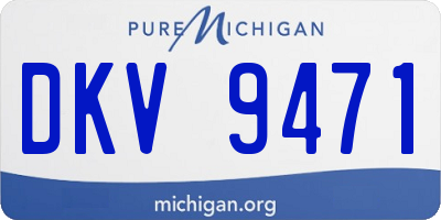 MI license plate DKV9471