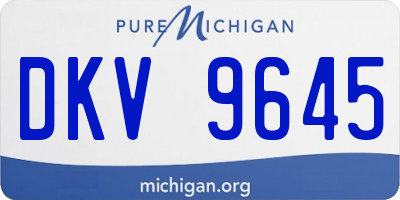MI license plate DKV9645