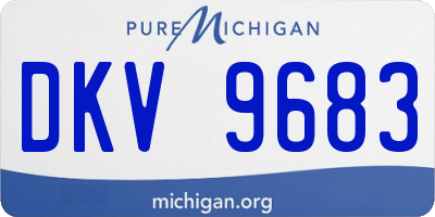 MI license plate DKV9683