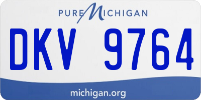 MI license plate DKV9764