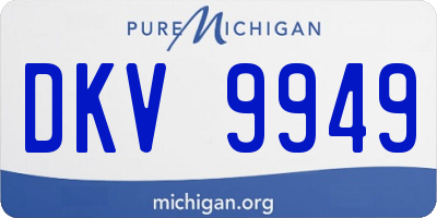 MI license plate DKV9949
