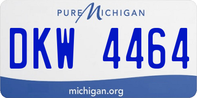 MI license plate DKW4464