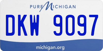 MI license plate DKW9097
