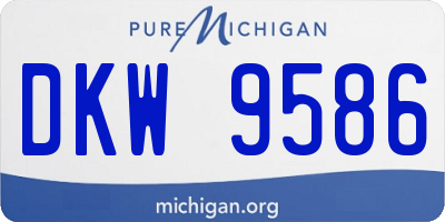 MI license plate DKW9586
