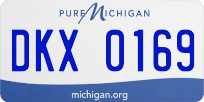 MI license plate DKX0169