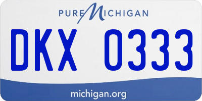 MI license plate DKX0333