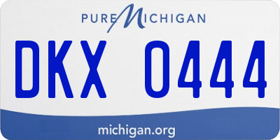 MI license plate DKX0444