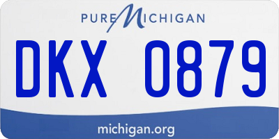 MI license plate DKX0879