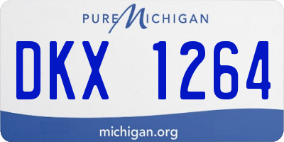 MI license plate DKX1264