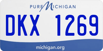 MI license plate DKX1269