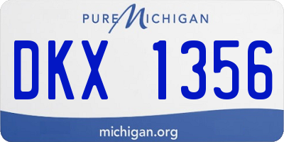 MI license plate DKX1356
