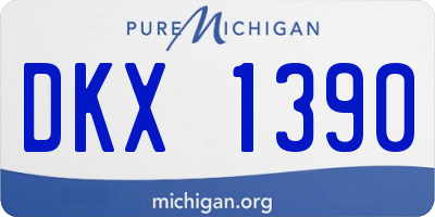 MI license plate DKX1390