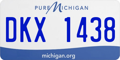 MI license plate DKX1438