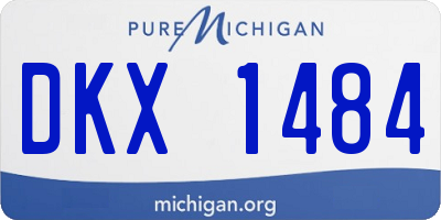 MI license plate DKX1484