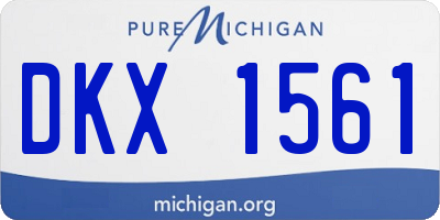 MI license plate DKX1561