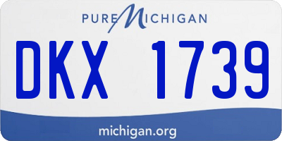MI license plate DKX1739