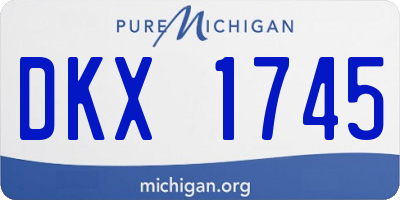 MI license plate DKX1745